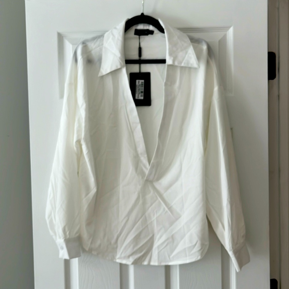 Pretty little thing white tunic size 10